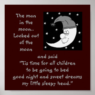 a-4 Mann auf dem Mondplakat Poster