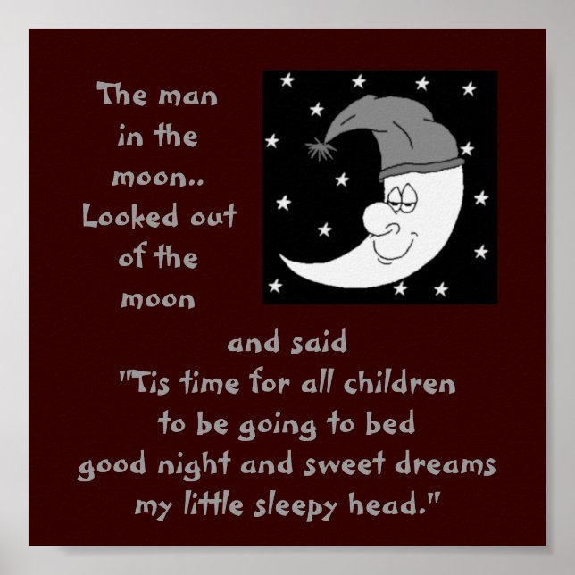 a-4 Mann auf dem Mondplakat Poster (Vorne)