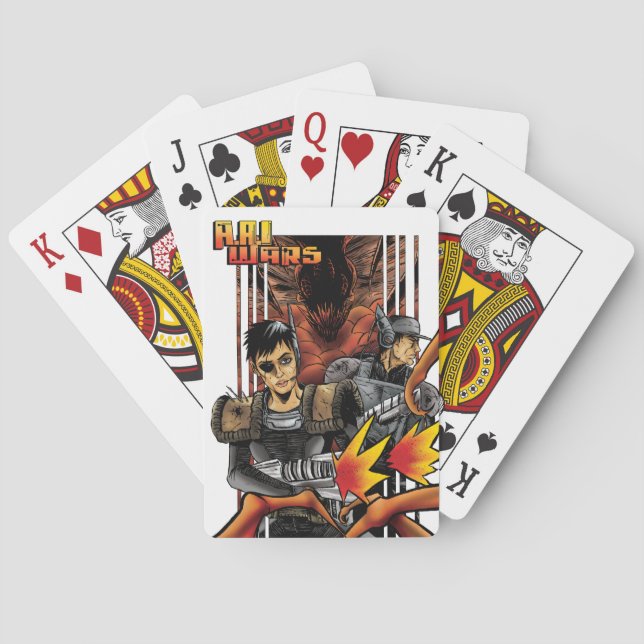 A.A.I. Wars Fahrradkarten Spielkarten (Rückseite)