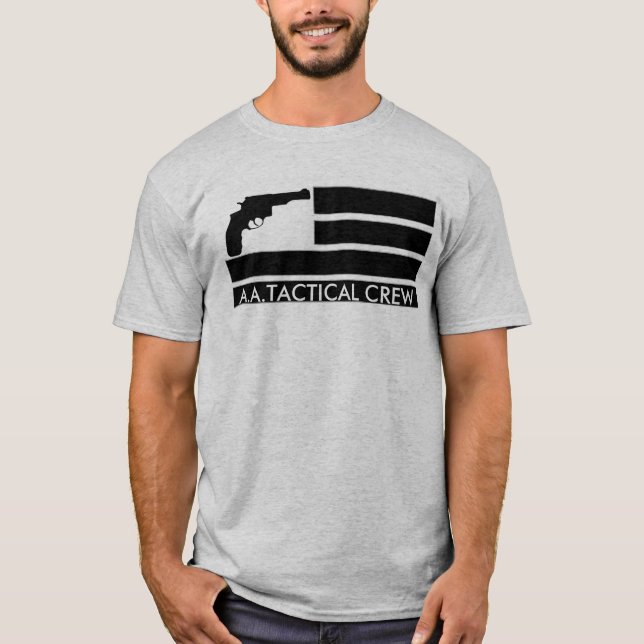 A.A. Taktische Crew-Flagge T-Shirt (Vorderseite)