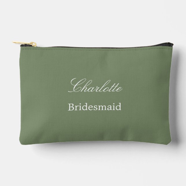 À Accessoires Élégante pochette d'accessoires Sage Green Bridesm (Recto)