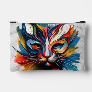 À Accessoires Feline gras et coloré - Pochette Zipper