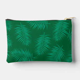 À Accessoires Pochette Accessoire Feuilles de Palmier Vertes