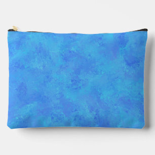 À Accessoires Pochette Accessoire Grande Motif Abstrait Bleu