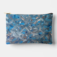 Pochette d'accessoires bleu poussiéreux