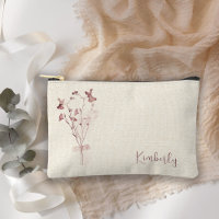 Pochette d'accessoires cosmétiques en bouquet flor
