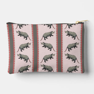 À Accessoires Pochette de Zipper Stripe Opossum