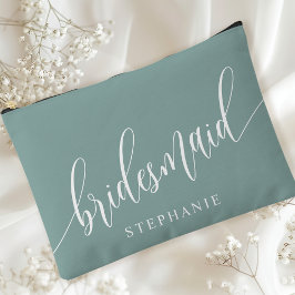 À Accessoires Pochette Demoiselle d'Honneur Teal Poussiéreux Cal