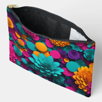 À Accessoires Pochette d'oeuvre d'art abstraite multicolore