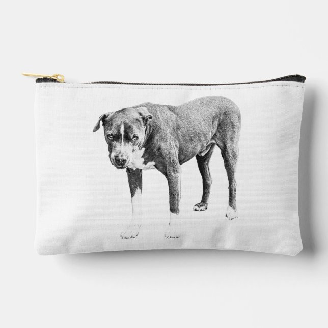 À Accessoires Pochette en niveaux de gris (Recto)