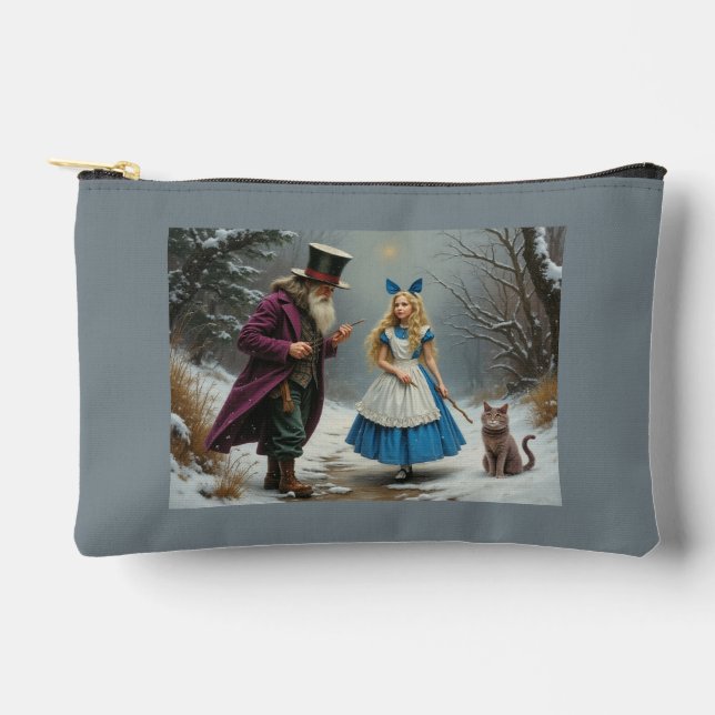 À Accessoires Pochette gris Alice d'hiver (Recto)