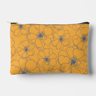 À Accessoires Pochette jaune Zipper