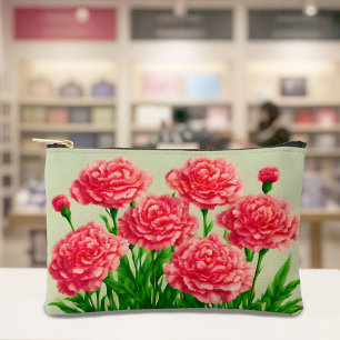 À Accessoires Pochette Œillets Rouges