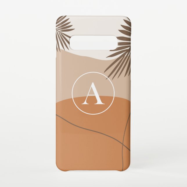 A - Anfangsbuchstaben A Abstraktes Design Samsung Galaxy Hülle (Rückseite)