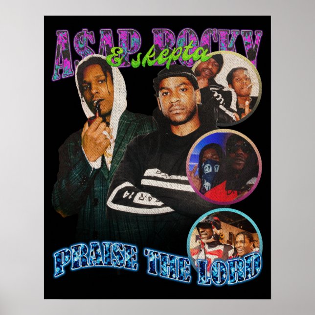 A$AP Rocky, A$AP Rocky Lob der Herr Poster (Vorne)