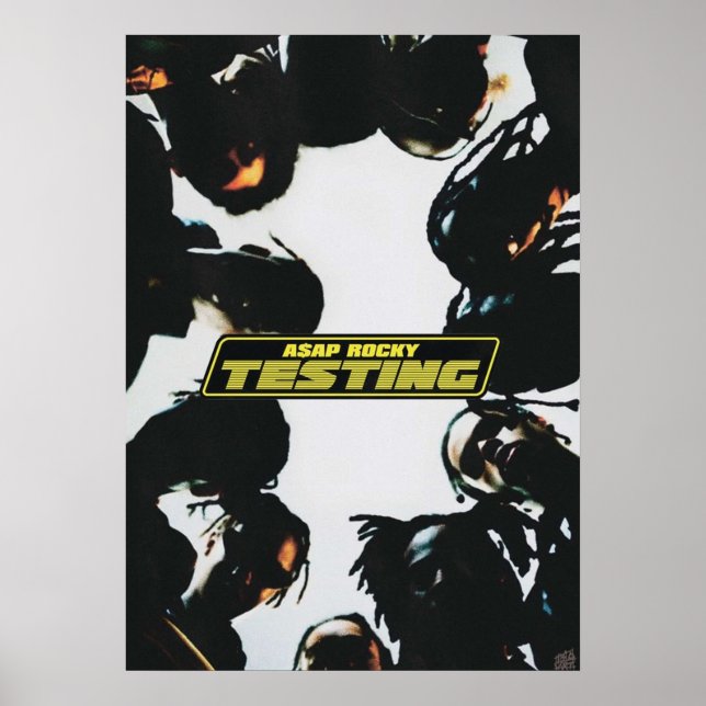 A$AP ROCKY TESTING A3 Größe erweitert Album Poster (Vorne)