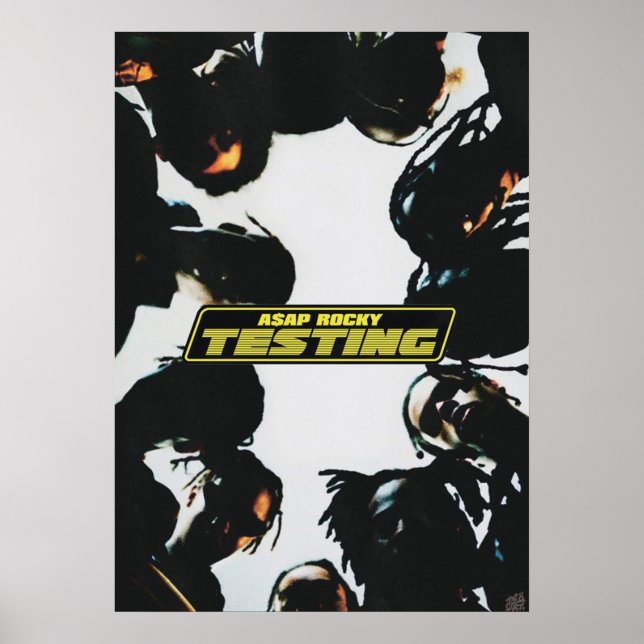 A$AP ROCKY TESTING A3 Größe erweitert Album Poster (Vorne)
