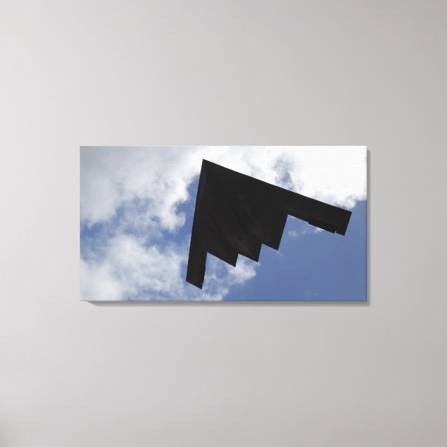 A B-2-Geist im Flug Leinwanddruck (Vorderseite)