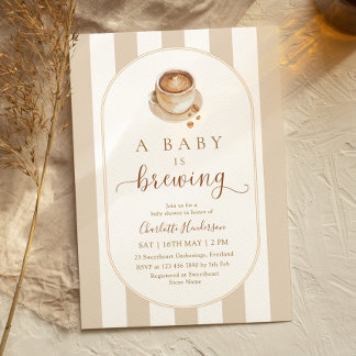 A Baby is Brewing Baby Shower Einladung