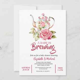 A Baby is Brewing Baby Shower Invitation