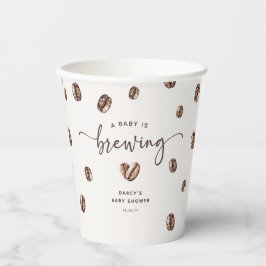 'a Baby is Brewing' Coffee Baby Shower Pappbecher