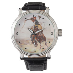 A Bad Hoss Charles Russell Fine Art Armbanduhr