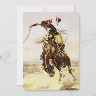 "A Bad Hoss" von Charles M. Russell Einladung