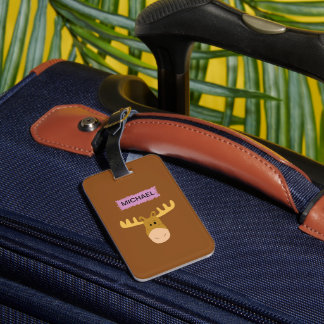 À Bagage Customisez votre étiquette de bagages d'orignal. T