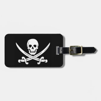 À Bagage Étiquette de bagages de jolly roger de drapeau de