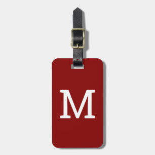 À Bagage Étiquette de bagages initiale du monogramme person