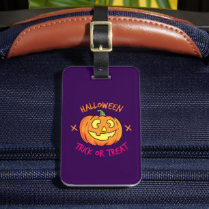 À Bagage Étiquette de citrouille d'Halloween pour le tour o