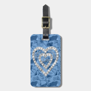 À Bagage Étiquette de la valise Coeur Diamant Rire Personna