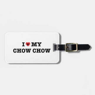 À Bagage Étiquette de la valise de Chow Chow