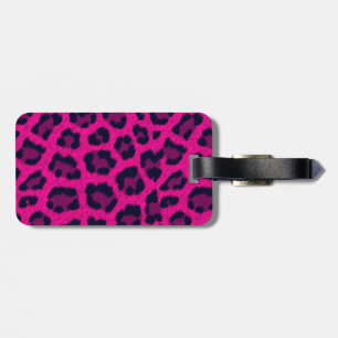 À Bagage Étiquette de la valise d'impression Leopard rose c