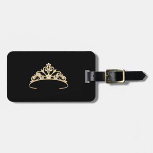 À Bagage Étiquette de la valise Miss America Gold Tiara