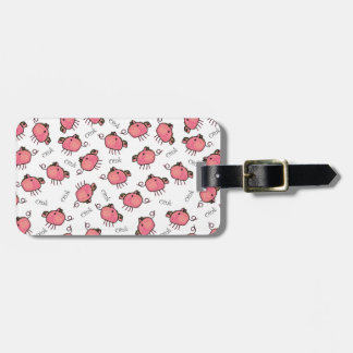 À Bagage Étiquette de sac personnalisée par porcs mignons