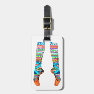 À Bagage Étiquette heureuse de ballet