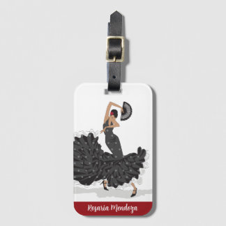 À Bagage Étiquette personnalisée pour danseur de flamenco