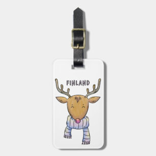 À Bagage Finlande Reindeer étiquette de bagages personnalis