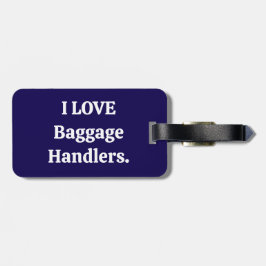 À Bagage J'aime les gestionnaires de bagages étiquette de b