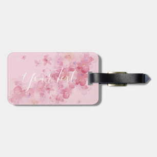 À Bagage Joli floral   Votre texte ici   étiquette de bagag