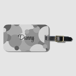 À Bagage Molécules noir-gris personnalisées étiquette de ba