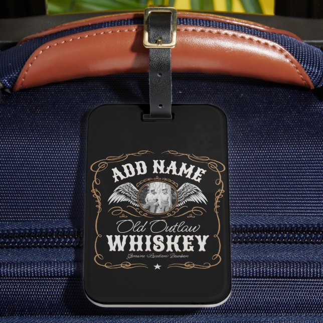 À Bagage Old Moonshine Whiskey Étiquette AJOUTER PHOTO Nom  (Insitu Rectoal 2)