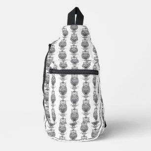 À Bandoulière Hibou (blanc) - Sac banane