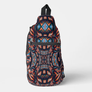 À Bandoulière Kaleidoscope Visions Russe Orange 8 Sling Sac