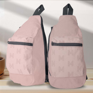 À Bandoulière Monogramme rose Motif moderne, Sac pour femmes