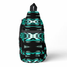 Sac d'élingue en design noir et Aqua Sud-Ouest