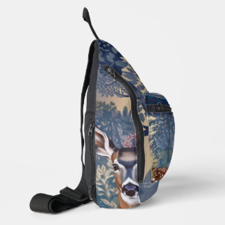 À Bandoulière Sac Motif Doe Deer