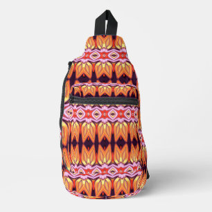 À Bandoulière Sac Sling, Un design rétro multicolore classique