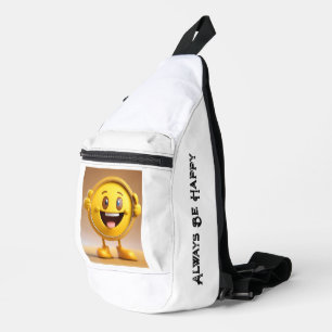 À Bandoulière Sac souriant caractère pièce
